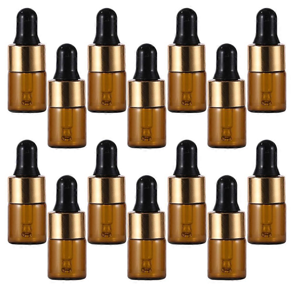 Small Glass Essence Liquid Bottles for Storage with Dropper 60 Pieces