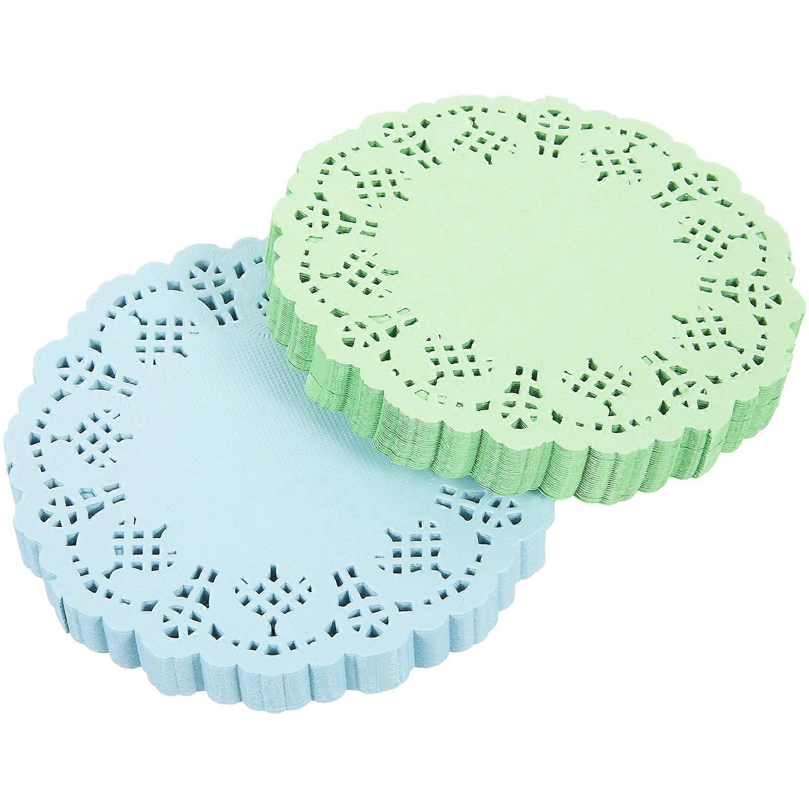 Colored Paper Doilies 2 Bags Food-safe For Party Tableware Decoration Round Shape Ideal For Home