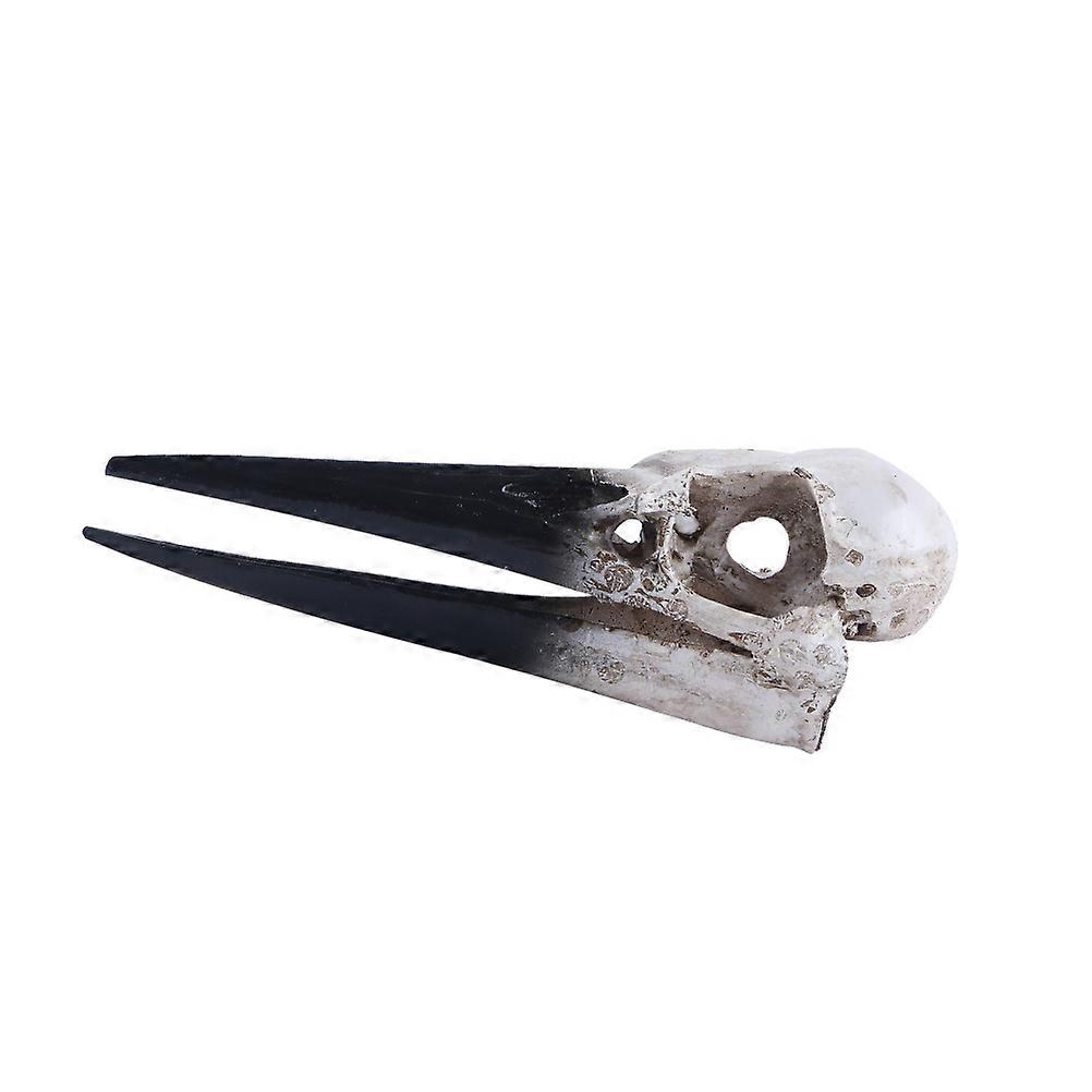 Resin Ornament Dinosaur Bird Skull for Decoration 2Pcs Multi Color
