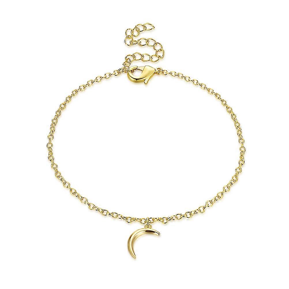 Adjustable Bracelets Golden Simple Bracelet with Lobster Clasp 3Pcs