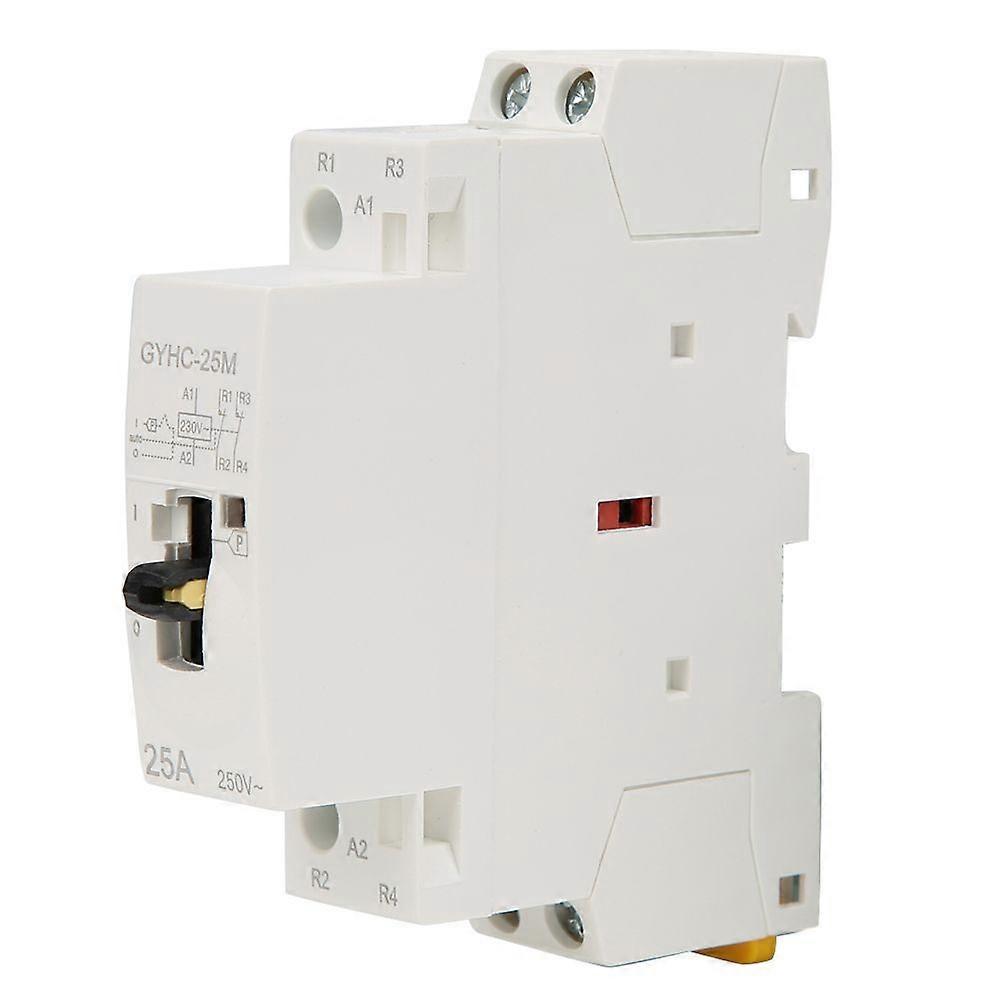 High quality  220V small household AC contactor 2P25A with manual function 2NC