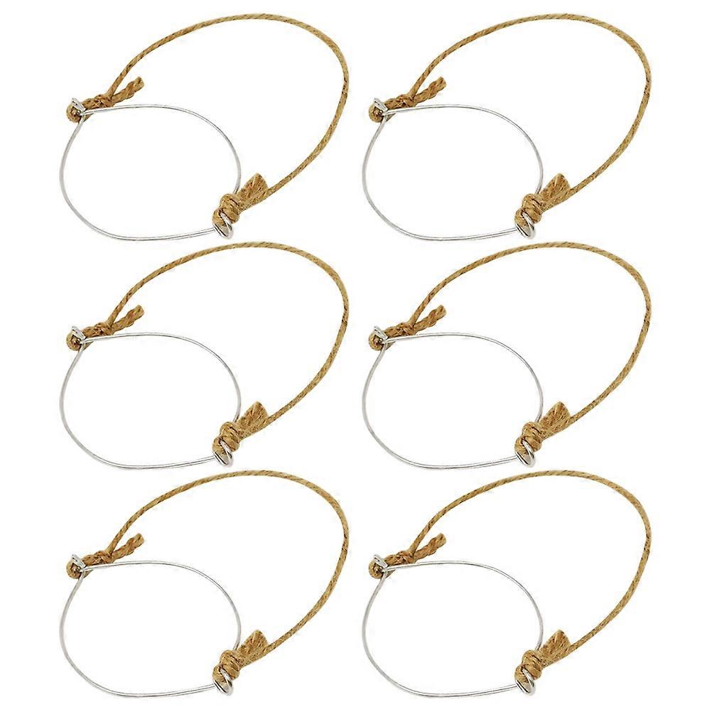 Stainless Steel Jar Hooks 6Pcs Hanging Ornament for Canning Jars Assorted Color Diy Tool