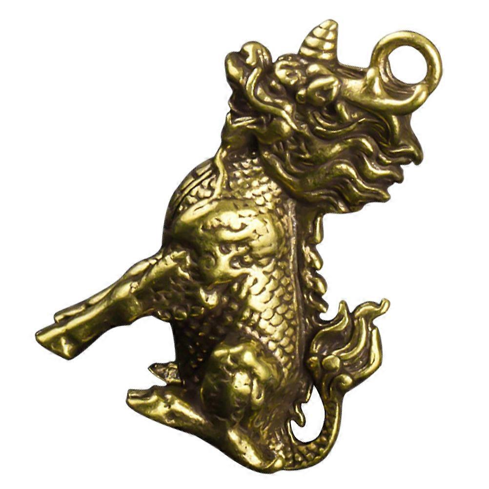 Charming Key Pendant Retro Kylin Ornament For Friends Daily Use 1Pack