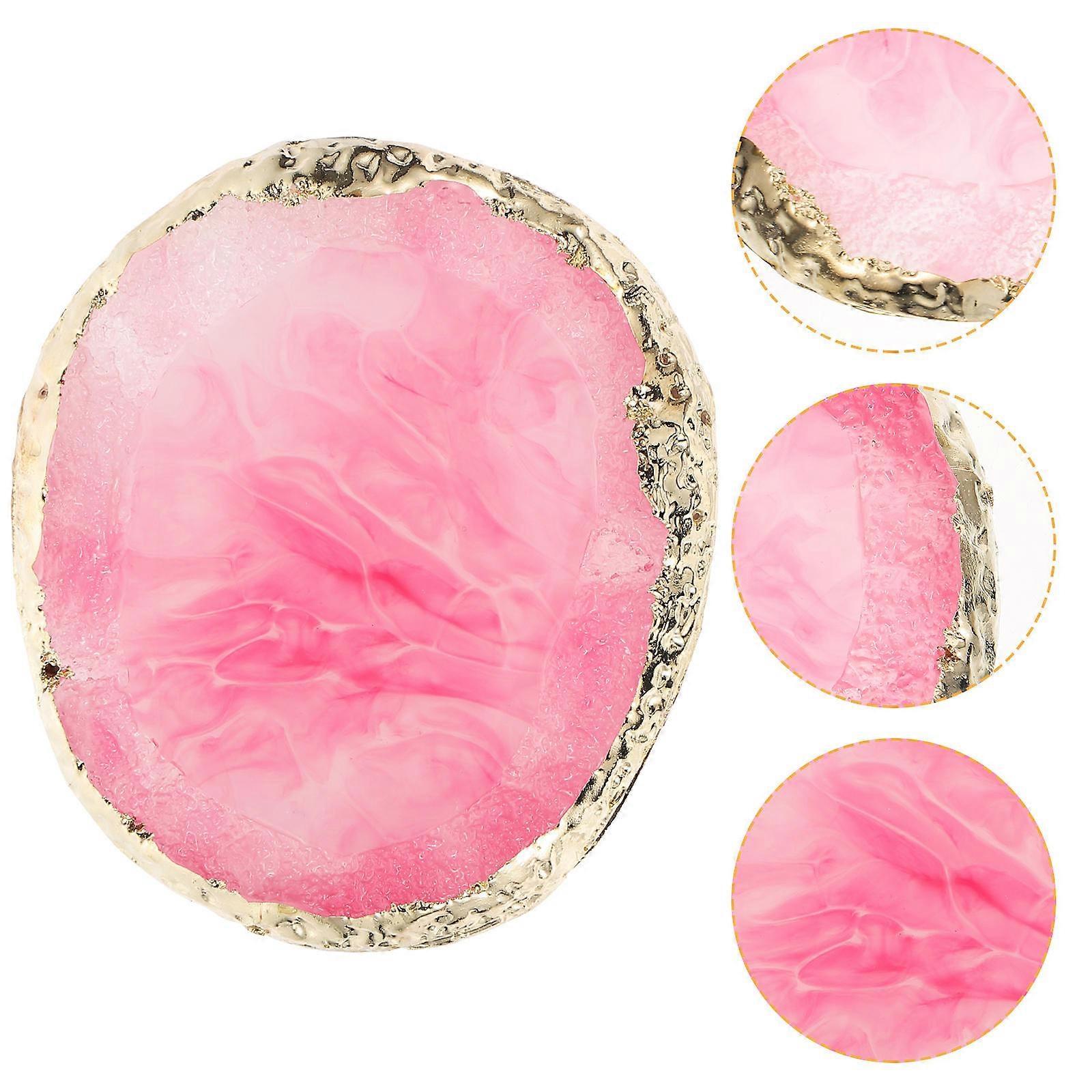 Resin Manicure Nails Color Plate for Manicure Use 1Pcs Pink Palette