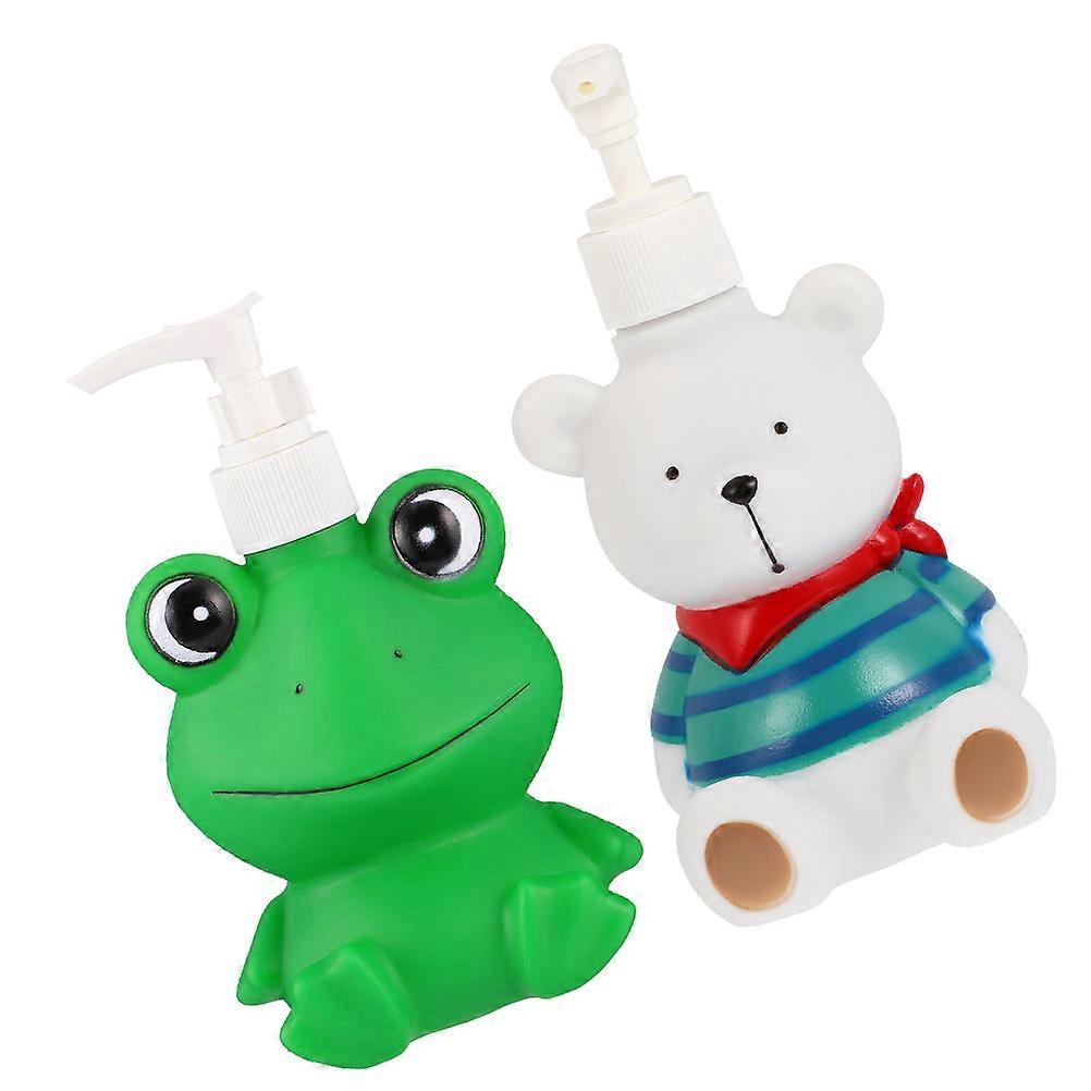 Pump Bottle Dispenser Press Type Lotion Dispenser for Storage 4Pcs