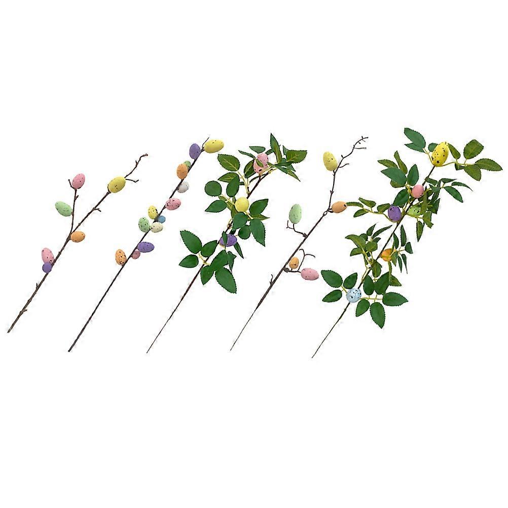Artificial Egg Tree Branch for Decoration 25Pcs Easter Egg Ornaments