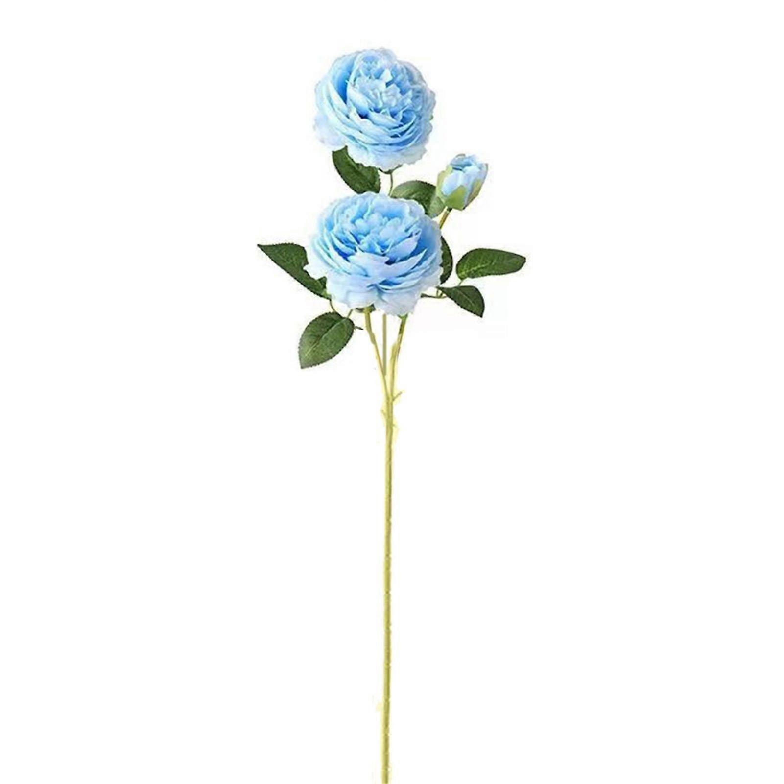 Gardenne Artificial Peony Flowers - 3 Branches, 2 Big Heads & 1 Small Bud, Realistic Non-Withering Table Centerpiece