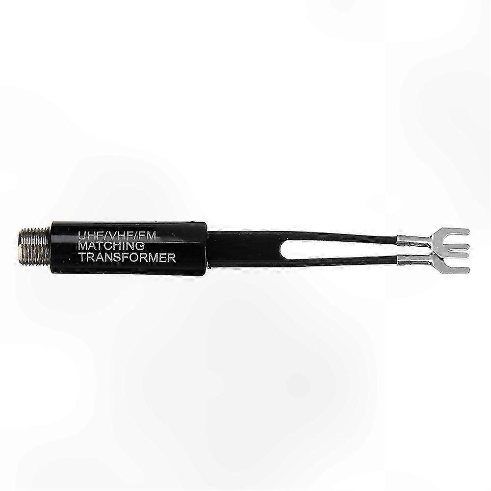 10-Pack Coaxial Cable Adapter for UHF VHF FM Signals 75-300 Ohm Matching Transformer Signal Adapter for Antenna TVs