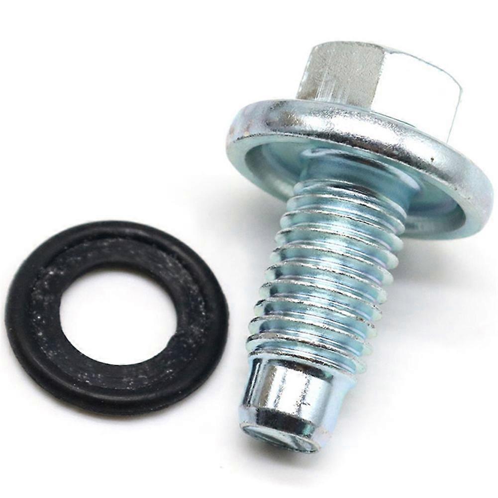 Oil Pan Drain Plug Bolt W/ O-Ring for 