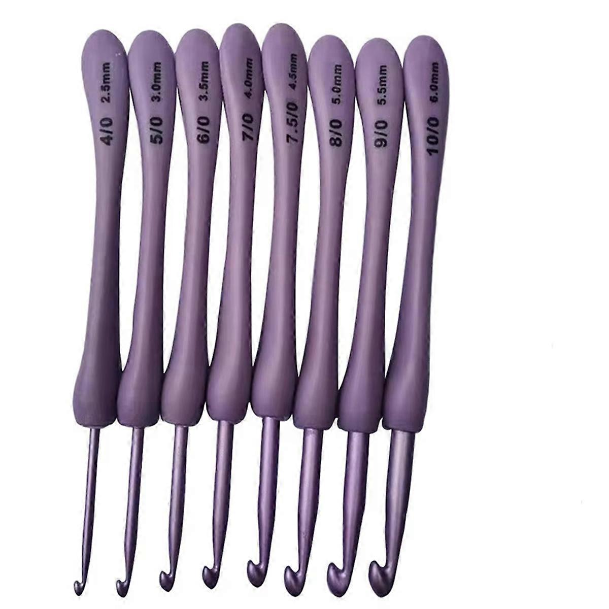 8Pcs Crochet Hooks Set Craft Crochet Weaving Knitting Needles Hooks