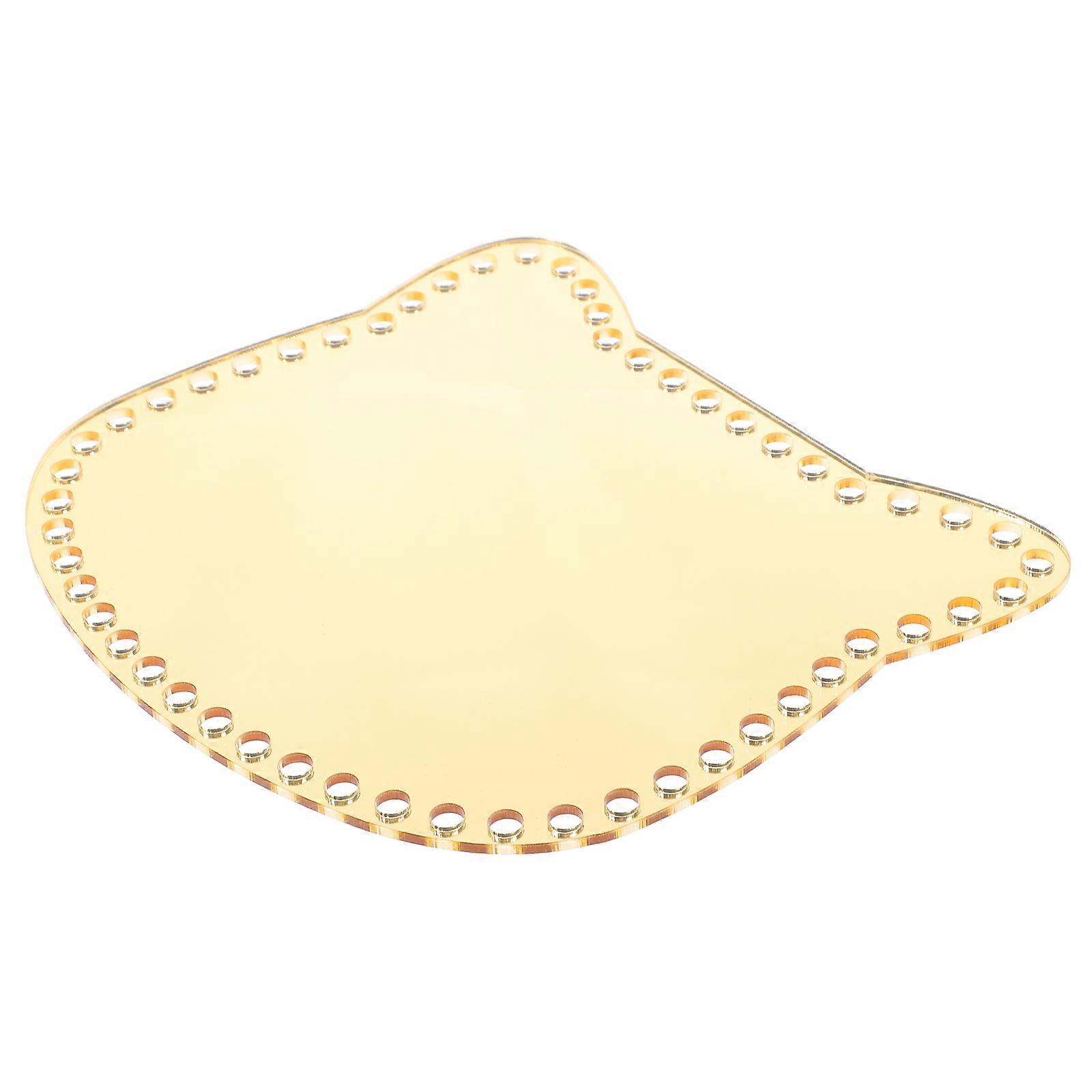 Bag Bottom Acrylic Base for Crocheting with 4Pcs DIY Basket Bottom Shaper
