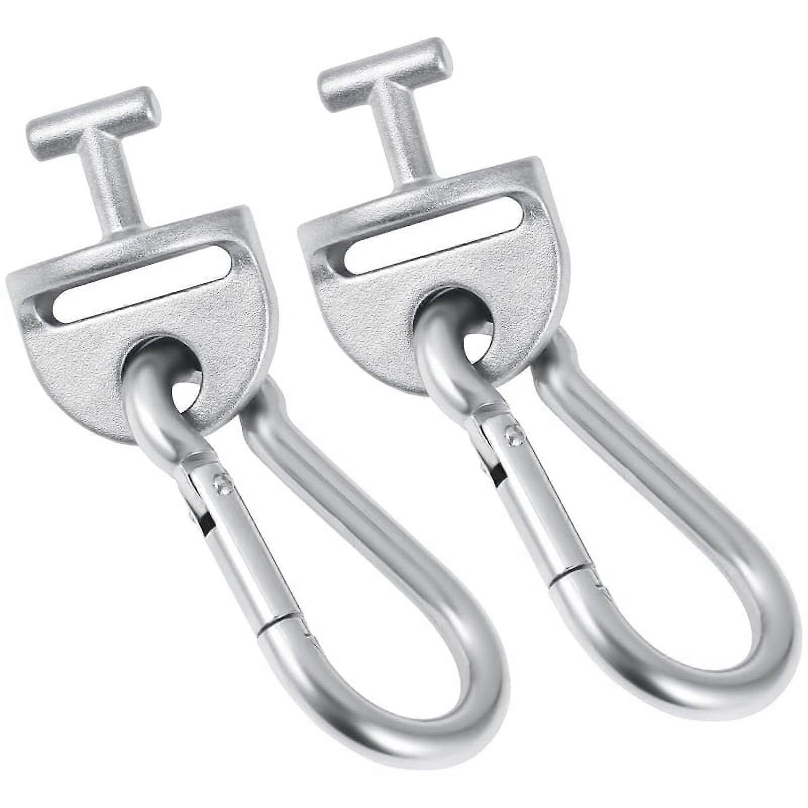 2PCS T Lock Adapter with Snap Hooks, Accessories Adapter for Gym Cable Machine & Shelf