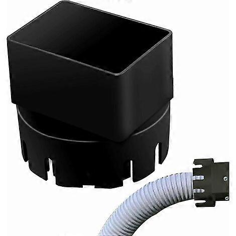 Universal Downspout to Drain Adapter, Round to Square Drain Adapter
