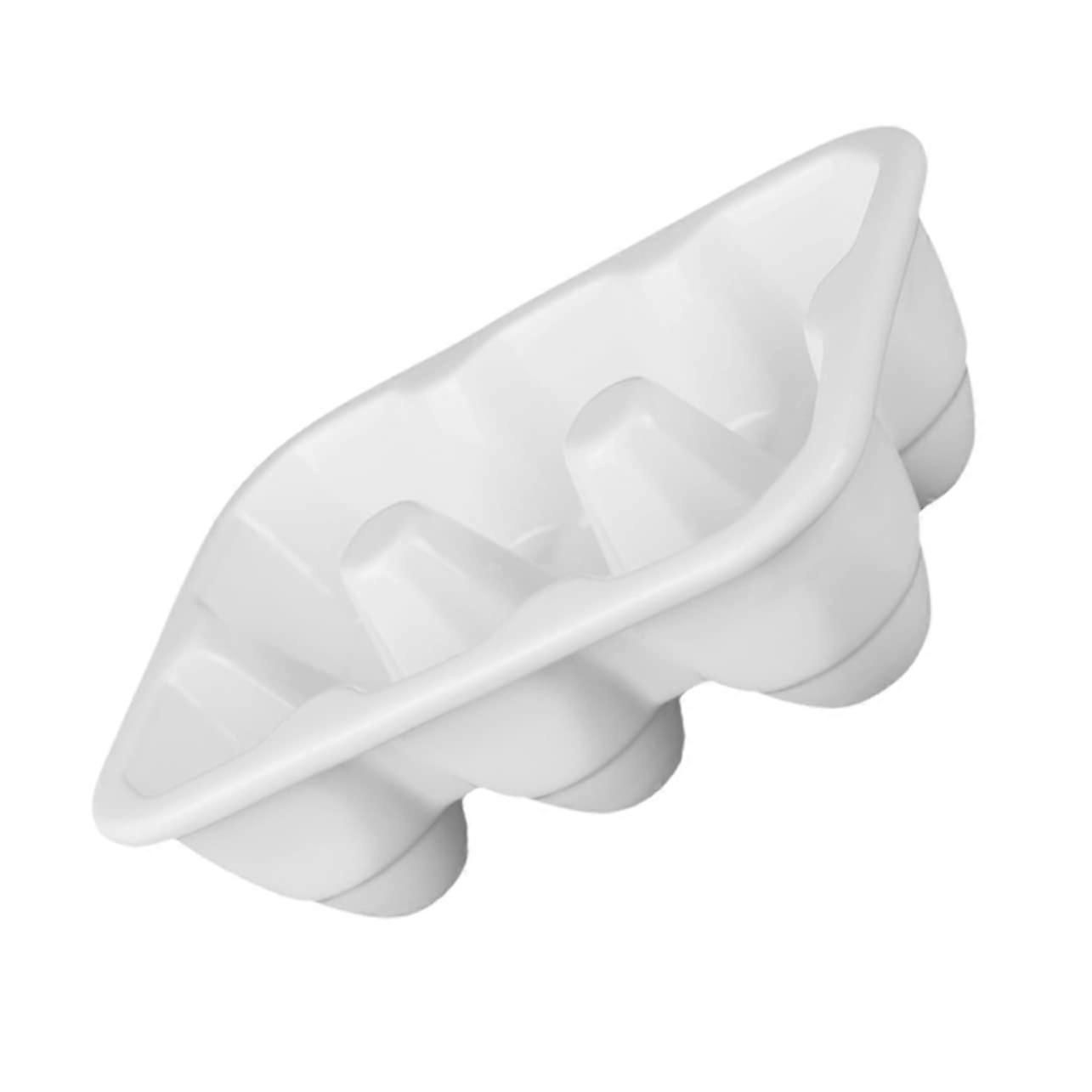 6grids Ceramic Egg Tray White For Refrigerator, 6Grid Egg Storage Organizer, Kitchen Egg Tray, Fridge Storage Box