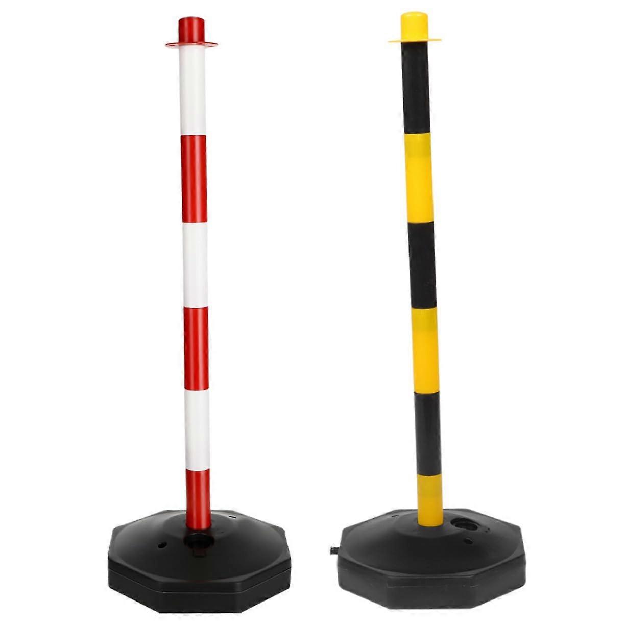 Delineator Posts With Base 2 Pcs  Elasticity Driveway Guard For Driver Training Road Safety Easy To Install