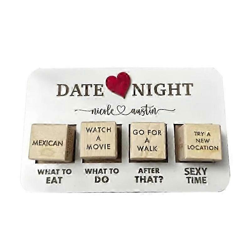 Game Dice Take Out Dice Couples Games Dice Games Date Night Games What to Watch Decision for Movie Dice Funny Wooden Gifts