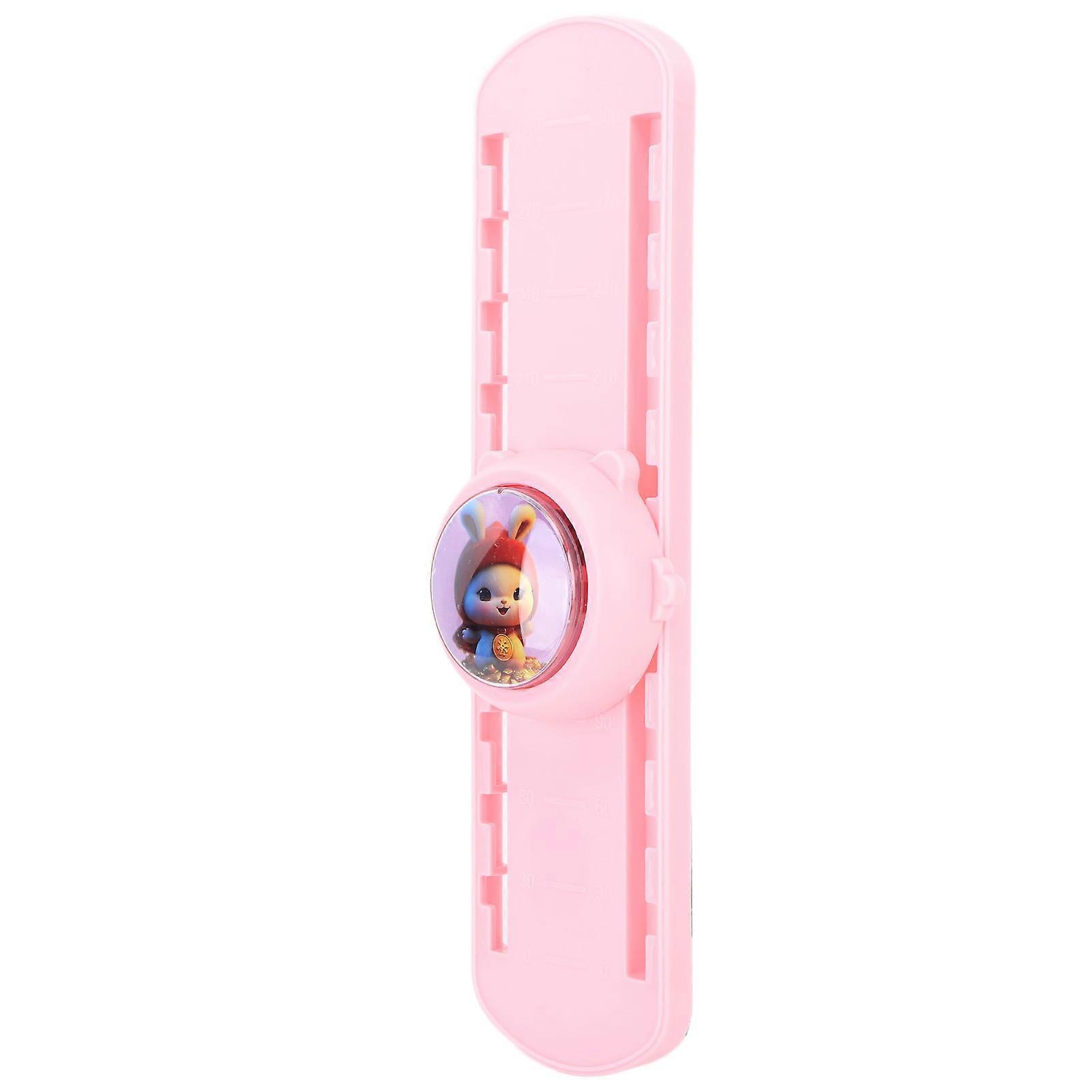 Kids High Jump Training Toy Voice Broadcast Touch High Jump Counter Adjustable Lighting Growth Chart Exercise Pink 
