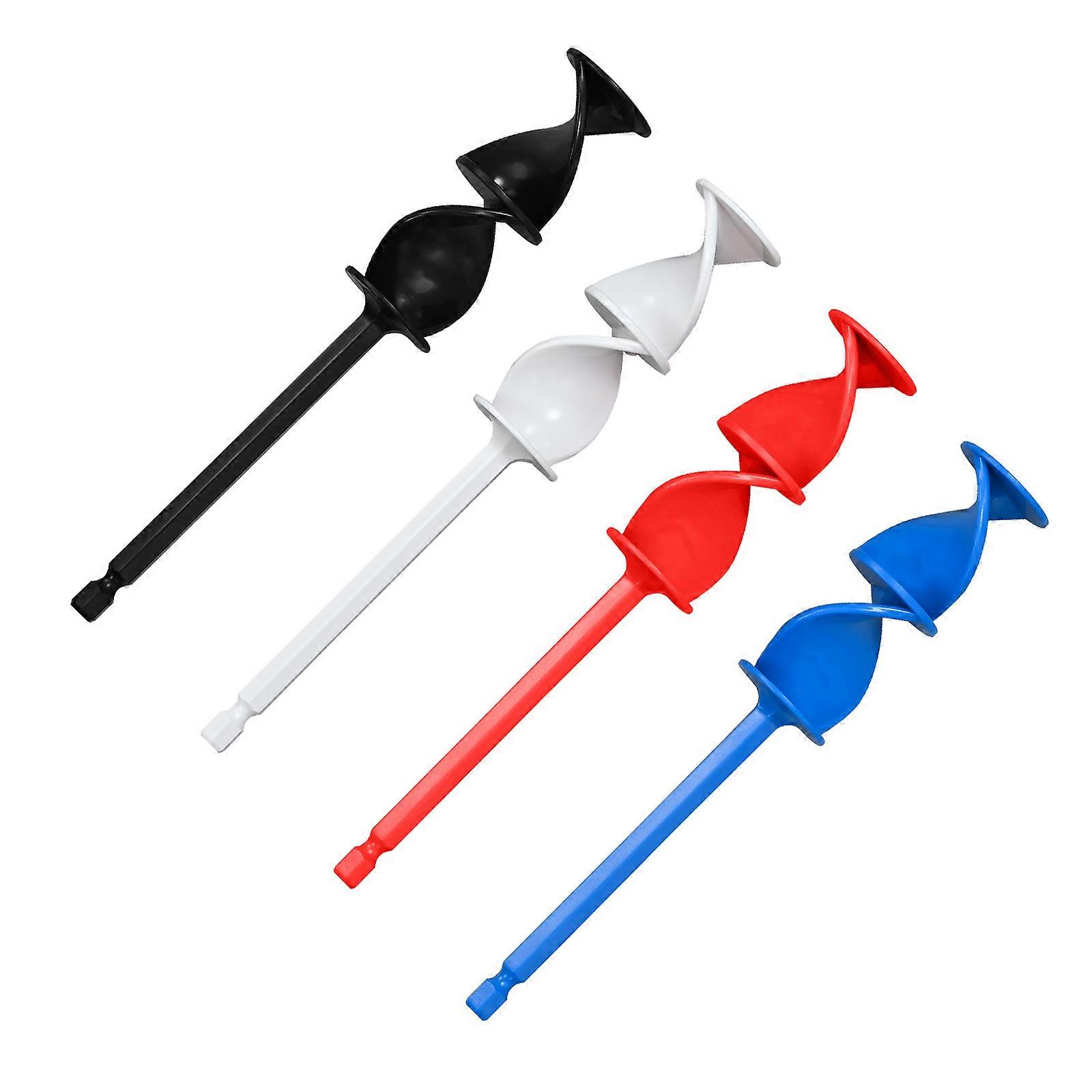 4Pcs Resin Mixer Paddles Reusable Paint Mixer Epoxy Mixer Paddles, Multipurpose Mixer Drill Attachment for Resin Paint Multicolor