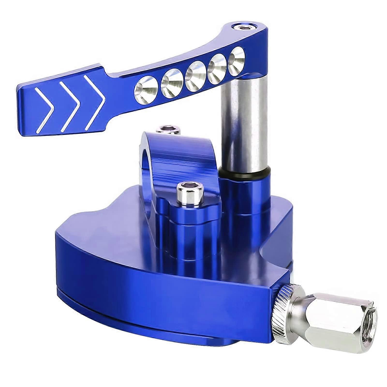 7/8 Universal Billet Lever Thumb Throttle Controller CNC ATV Quad Parts Compatible with CanAm/Suzuki/Honda/Yamaha Blue