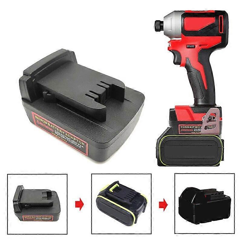 Adapter for Worx 20V 5Pin Li-ion Battery Convert To for Milwaukee 18V Power Tool