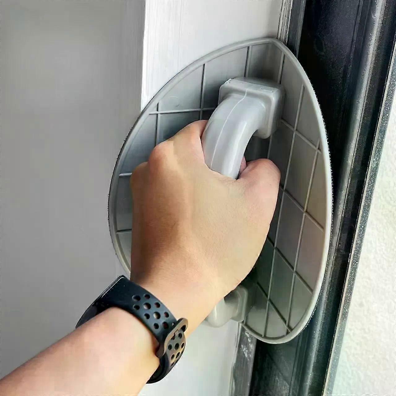 Self Adhesive Half Circle Sanding Pad Holder Durable Plastic Corner Sander Ergonomic Handheld Tool for Woodworking DIY Projects