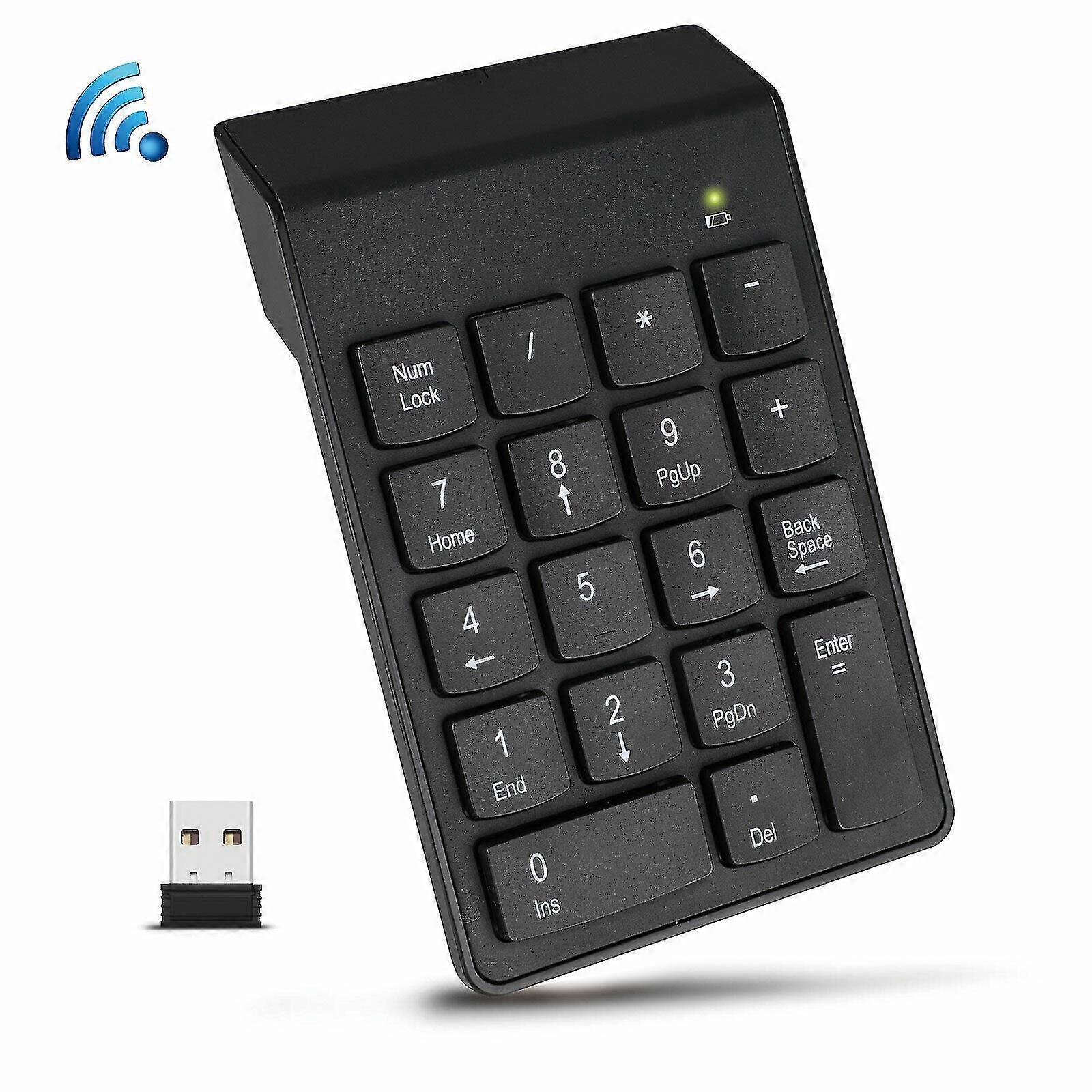 Usb Wireless 18 Keys Number Pad Numeric Numpad Keypad Keyboard For Laptop Tablet