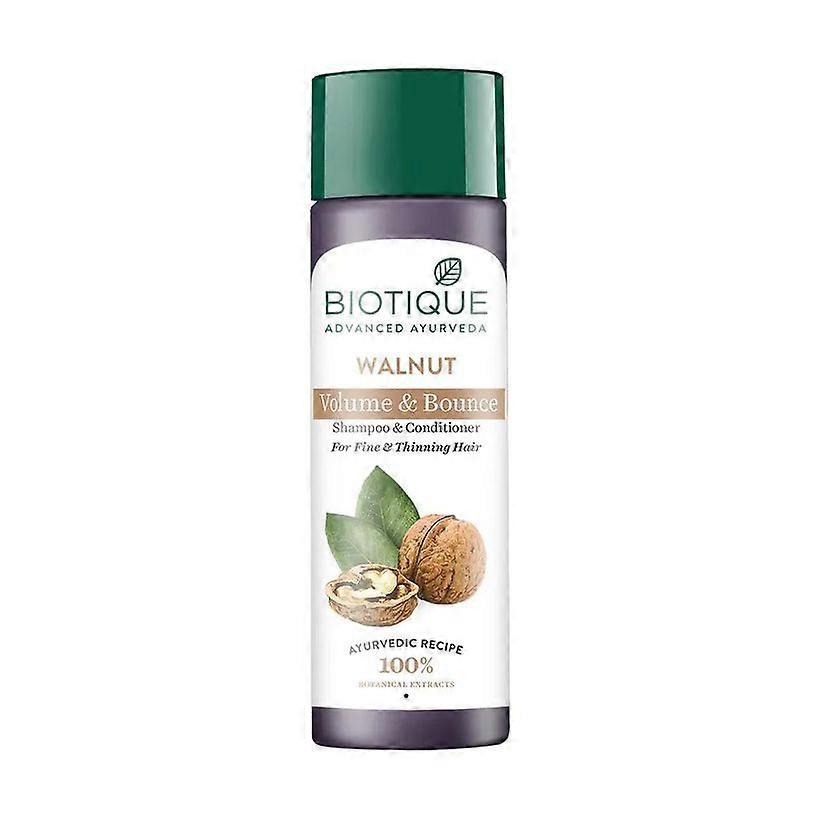 Shampoo-conditioner for hair volume with Walnut (120 ml), Walnut Volume & Bounce Shampoo & Conditioner Biotique