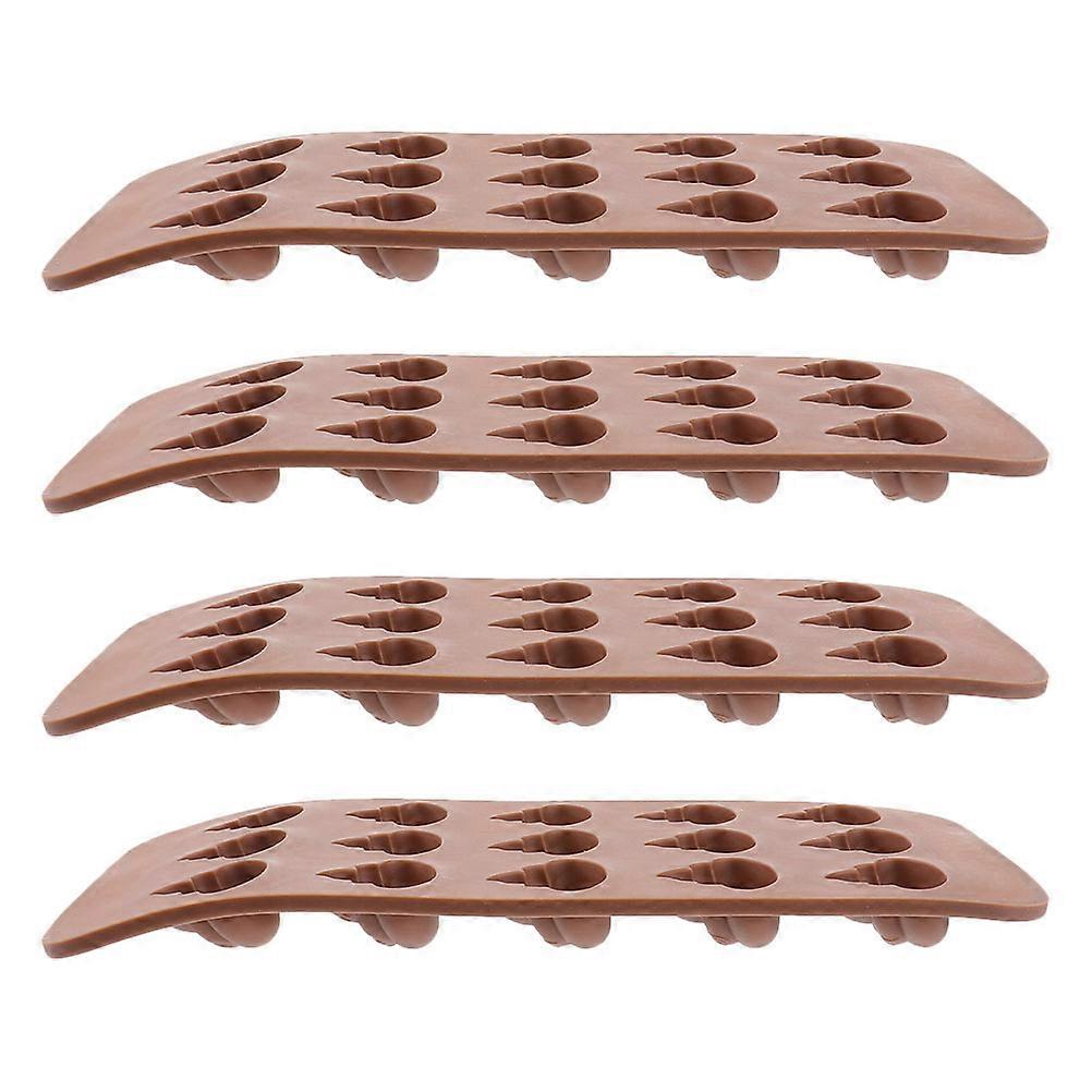 Chocolate Candy Mold Poop Shape Silicone Mold for Cake DIY 4Pcs