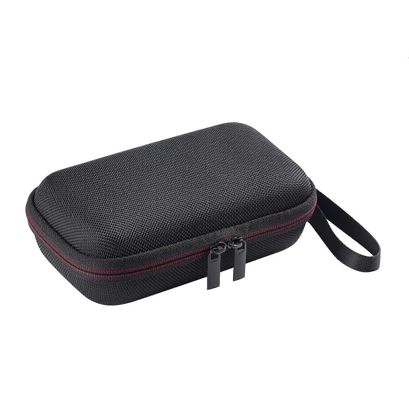 EVA Bag with Mesh Pocket Handheld Game Console Carrying Case Scratchproof Case Shockproof Storage Box for RG34XX  interior gray