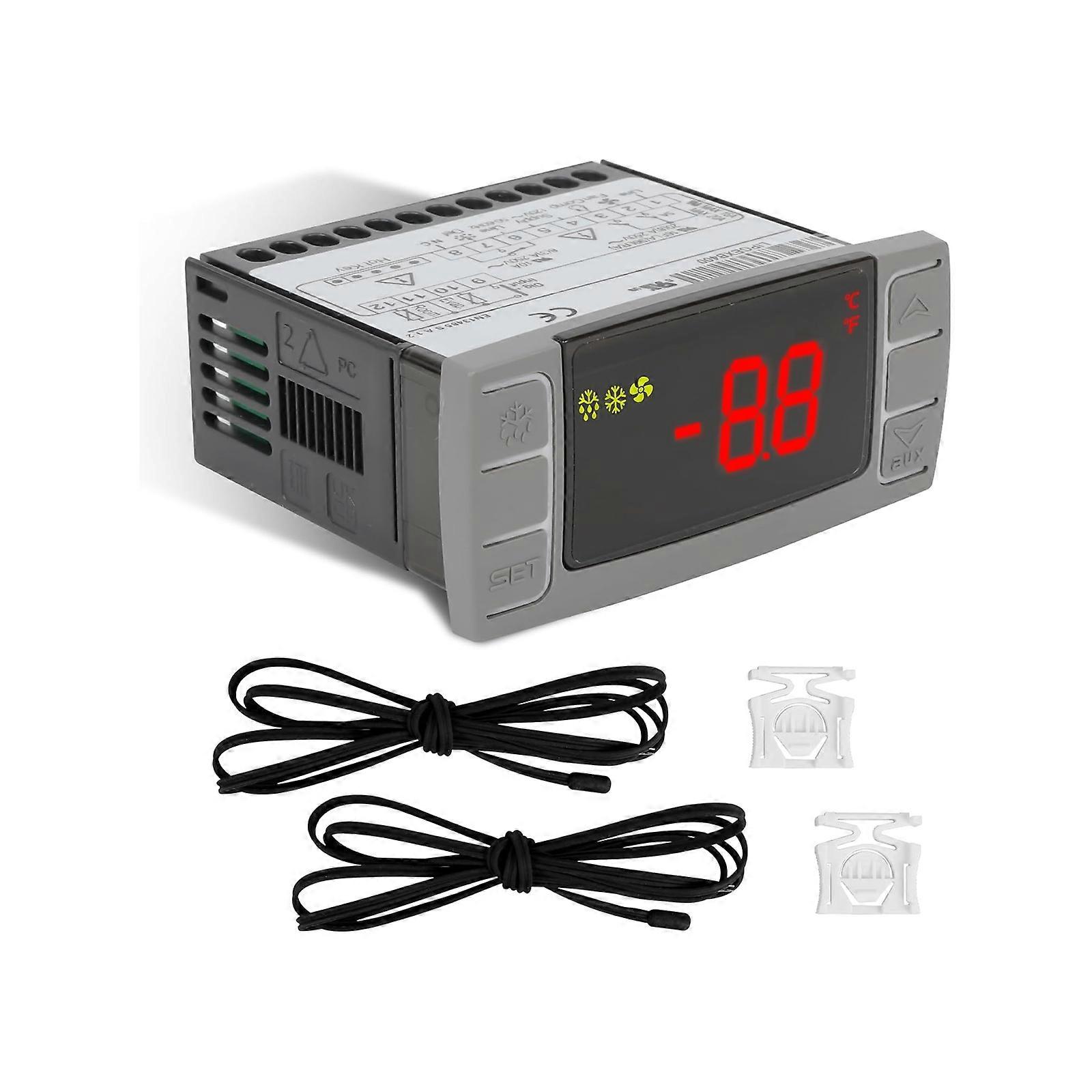 Double Probe Temperature Controller For Commercial Freezers Mini Fridges With High Accuracy Sensor And Energy Efficient Design Multicolor