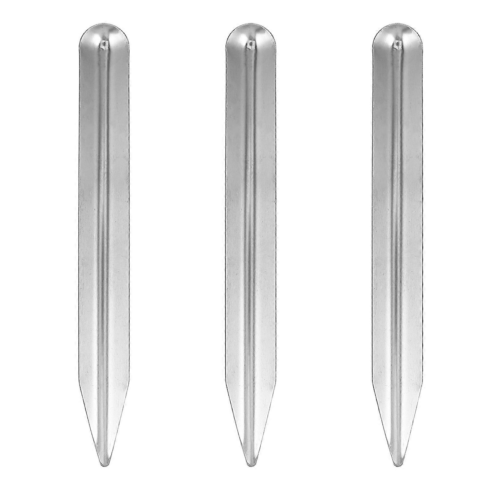 3pcs Lab Spatula: Bead Scoop Stainless Steel Tool with Rounded Pointed Ends for Scooping Mixing Transferring Powders Pastes in Classrooms