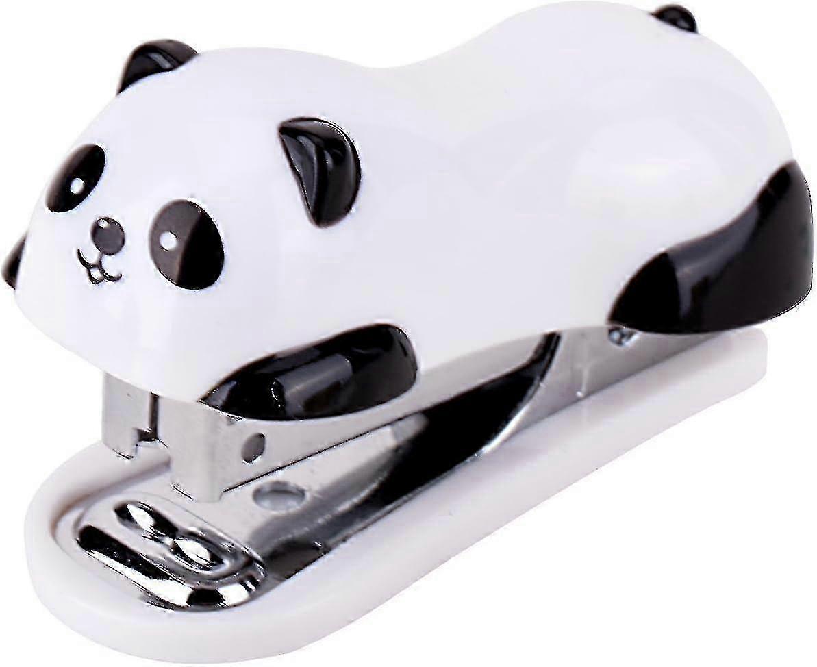 Mini Cartoon Panda Stapler Set For Student Use Office Desktop Stationery - q36