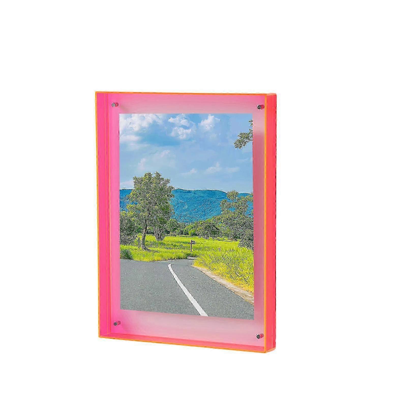 Floating picture frame for home and office decoration