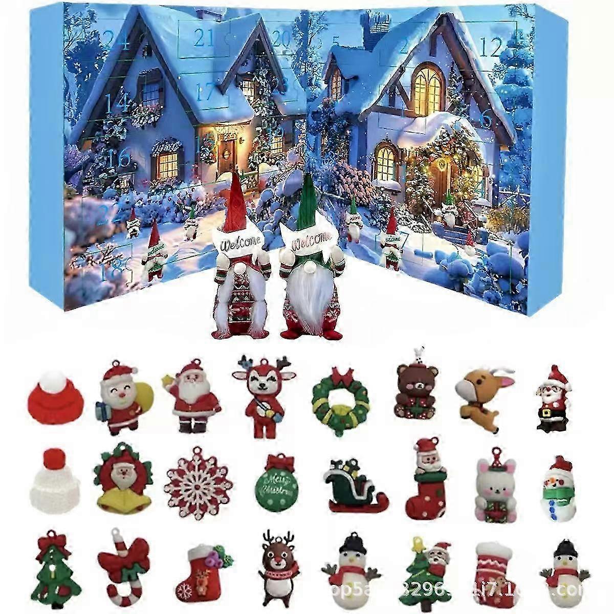 Christmas countdown calendar with 24 days festive blind boxes