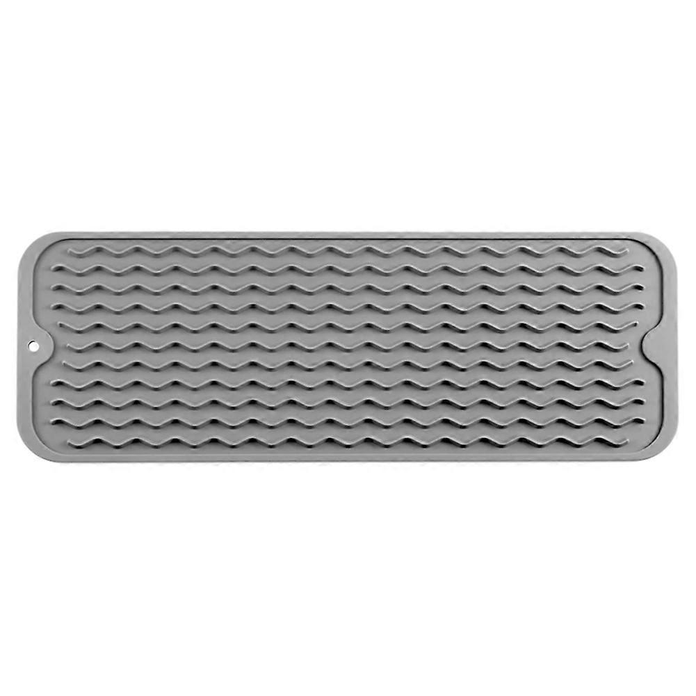 Dish Drying Mat for Multiple Usage, Silicone Mat for Kitchen Grey-B