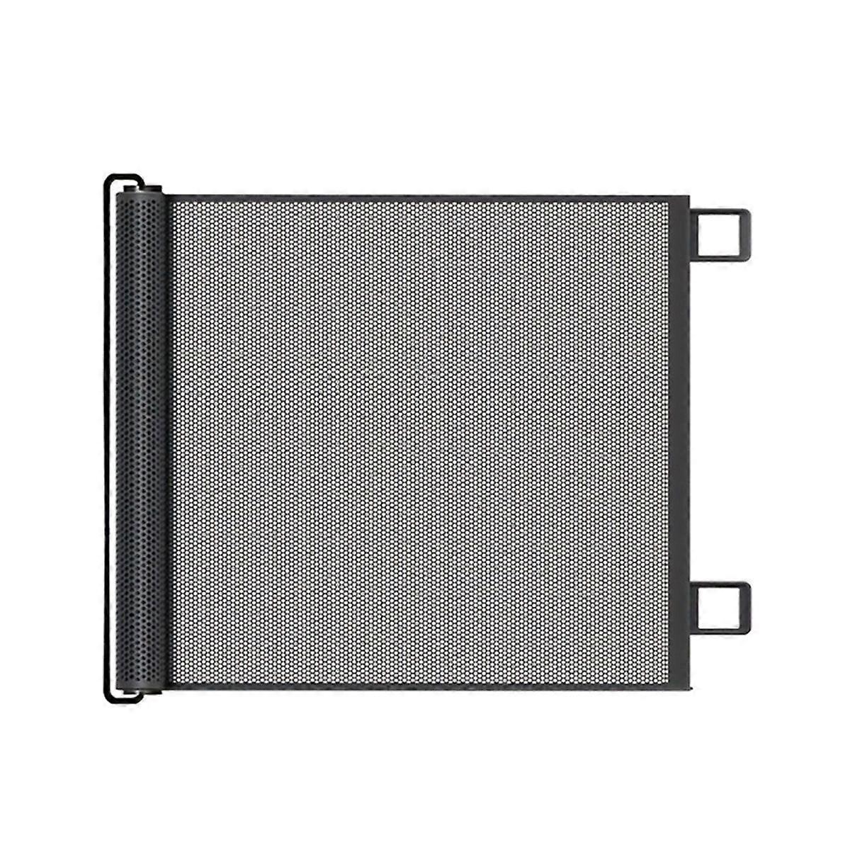 Automatic Retractable Pet Mesh Gate for Indoor Stairway Corridor Safety Net Dogs Cats No Drilling P