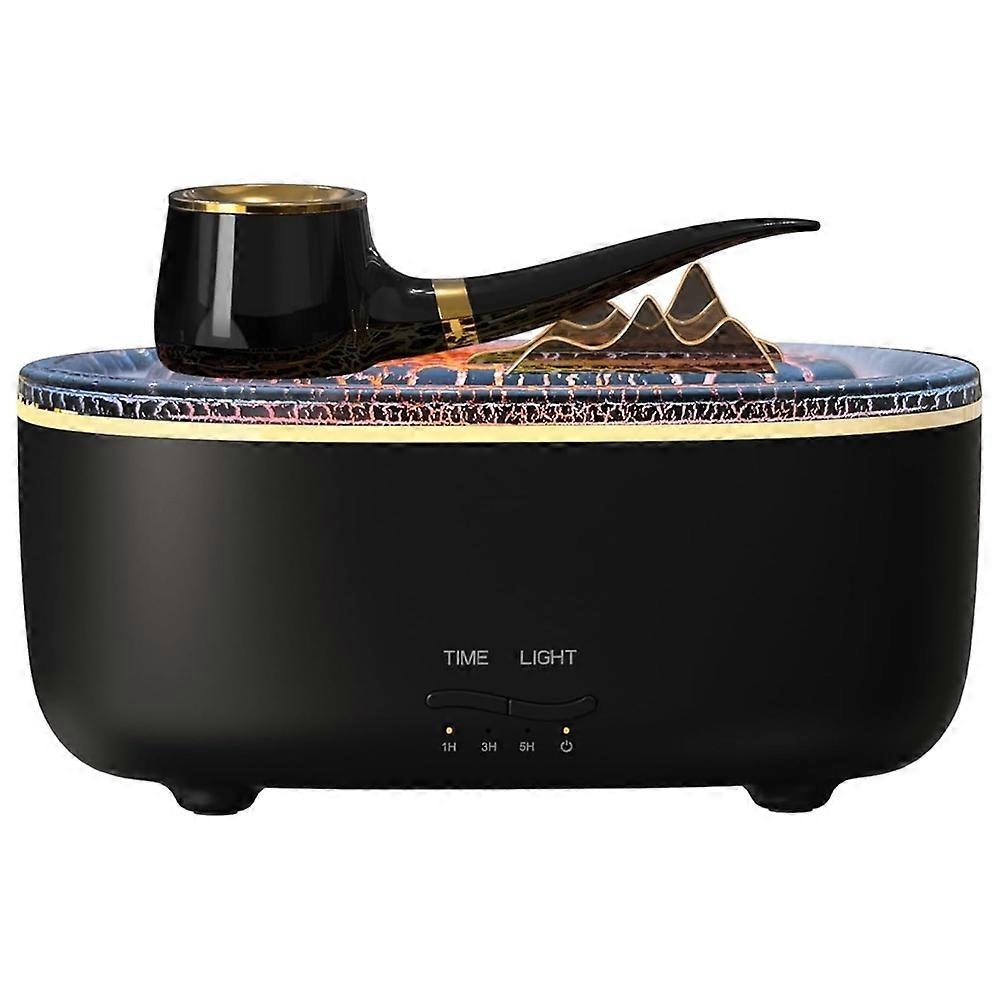 Pipe Essential Oil Diffuser 2 Mist Modes Timer and Waterless Auto-Off 7 Colors Changed LED 200ml Humidifier Diffuser B