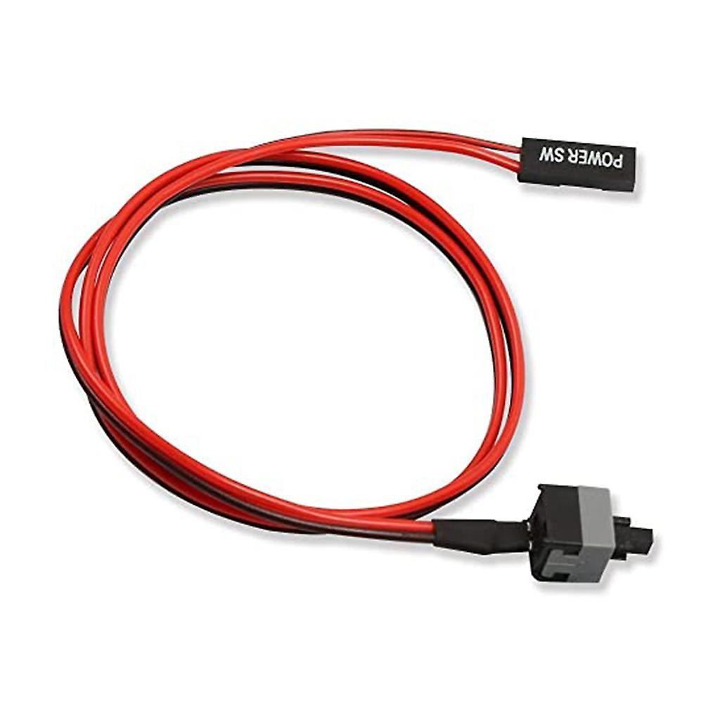 Power Cable On/Off Push Button 2 Pin SW PC Computer Switch Wire 50cm 2 ...