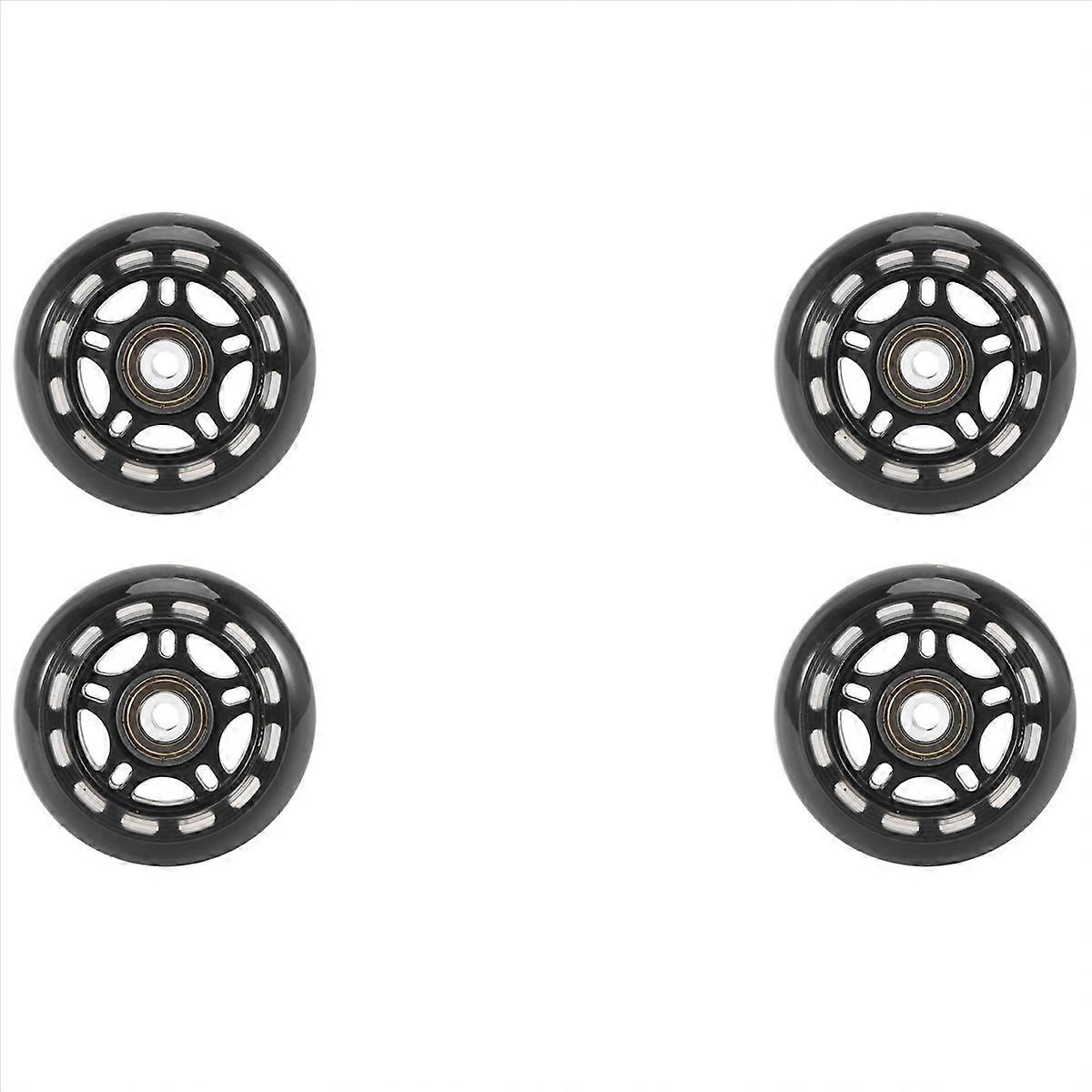 32 Pack Inline Skate Wheels Beginner's Replacement Wheel with Bearings Wheels 70mm