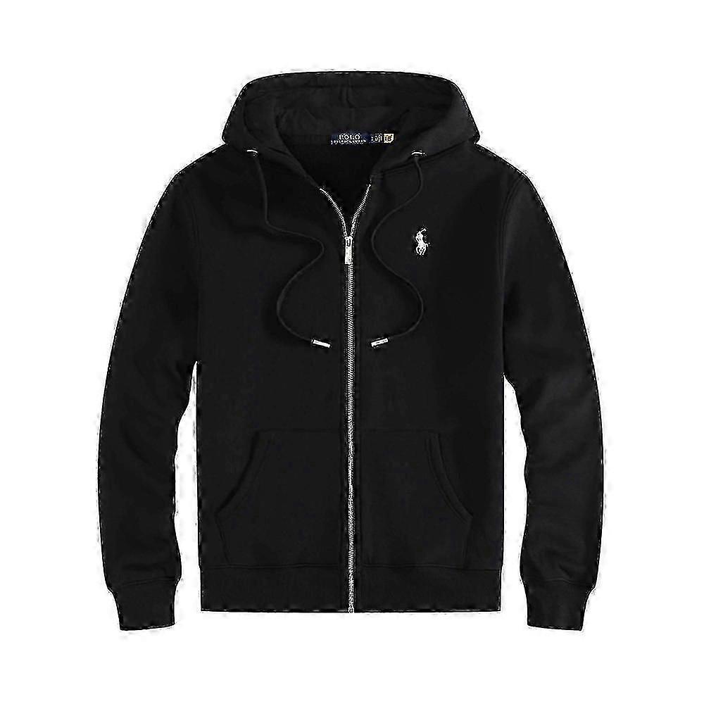 طقم هوديي بولو مطرز للرجال مع جاكيت من الصوف وسترة