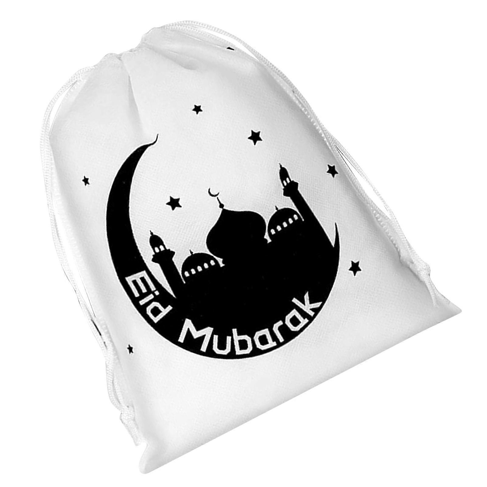 Multipurpose White Canvas Drawstring Pouches Great For Eid Gift Presentation Travel Needs And Everyday Organization Multicolor