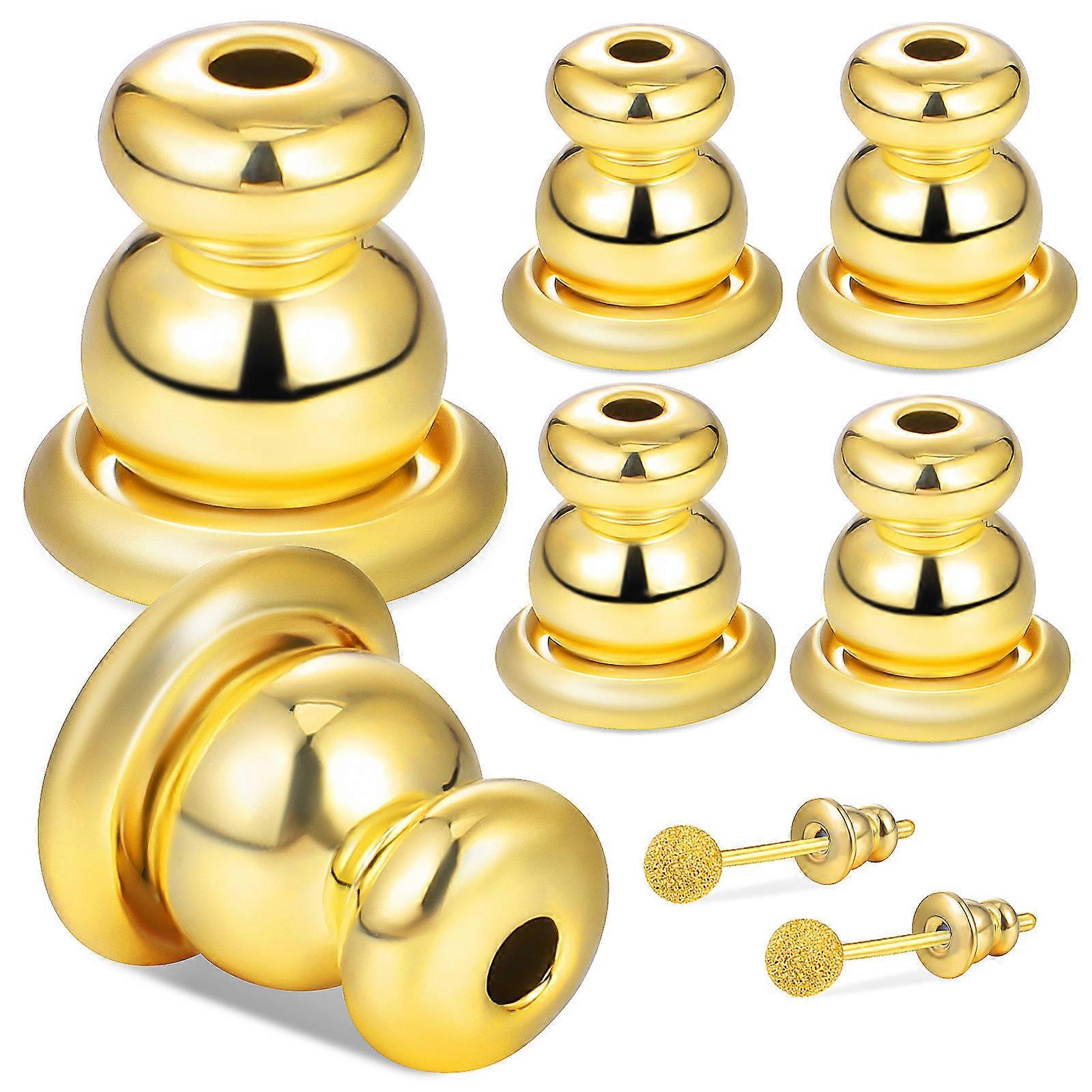 3 Pairs Locking Earring Backs Securing Studs for Droopy Ears Women's Earring Supplies