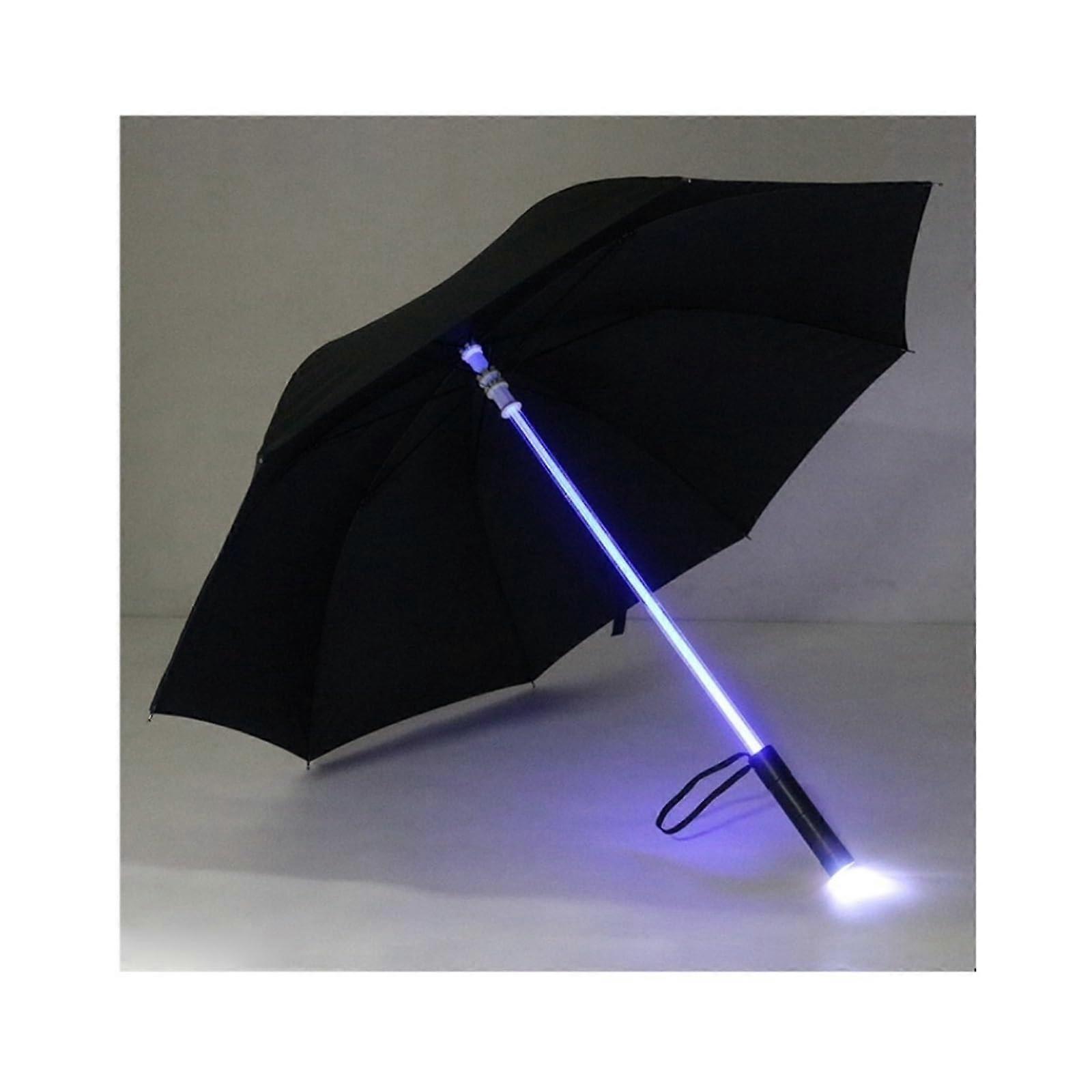 LED Umbrella Waterproof Windproof Automatic Bubble Dome Design for Rain and Night Use