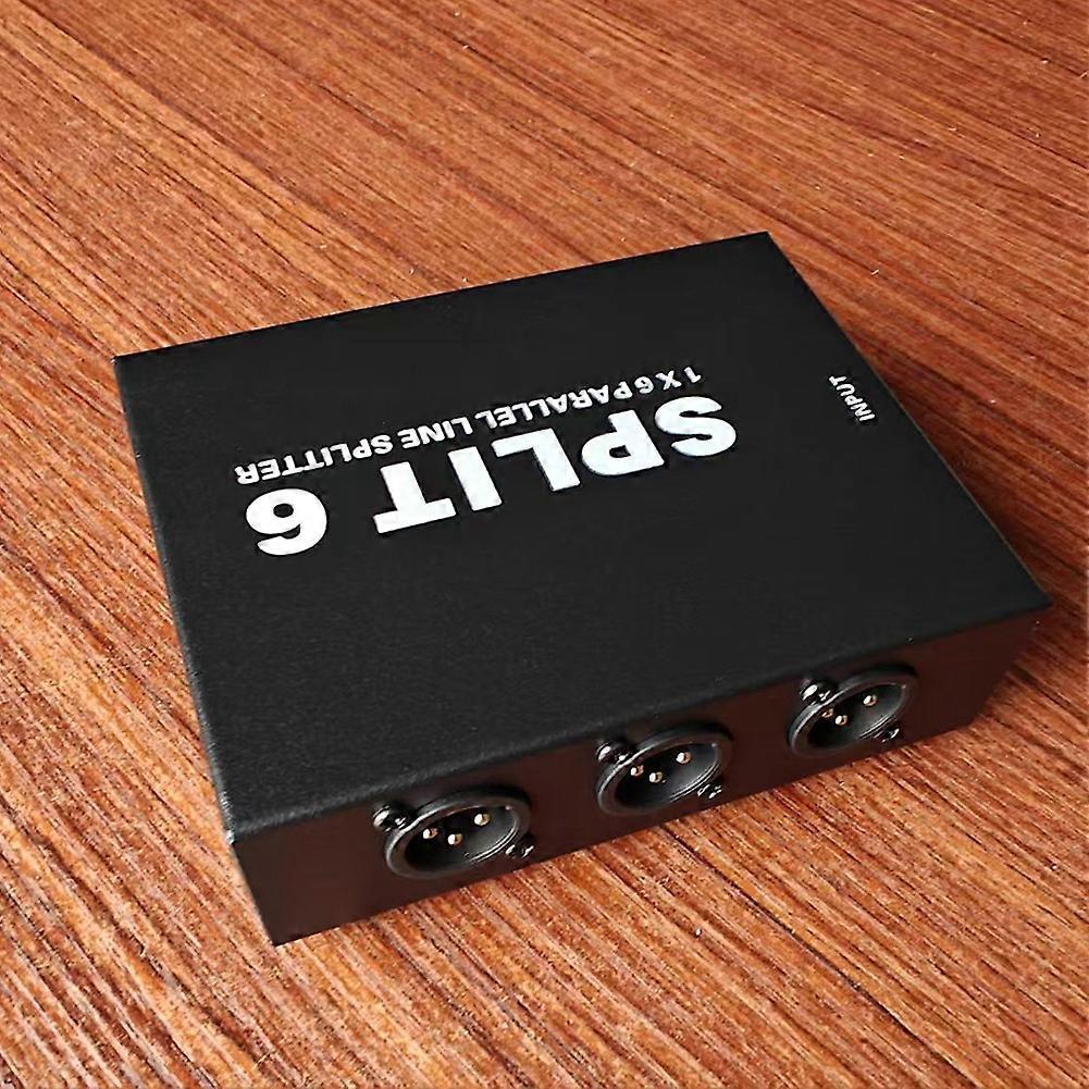 Passive XLR Interface 1 in 6 Out Signal Distributor or 6 in 1 Out Mixer Signal Distributor Stage Conference
