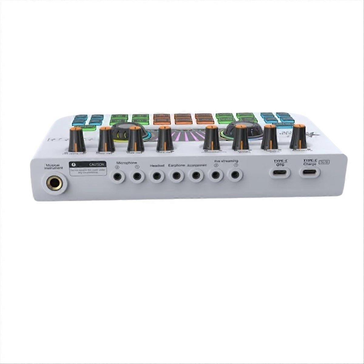 X3 Live Voice Mixer Audio Interface Console Live Sound Card white