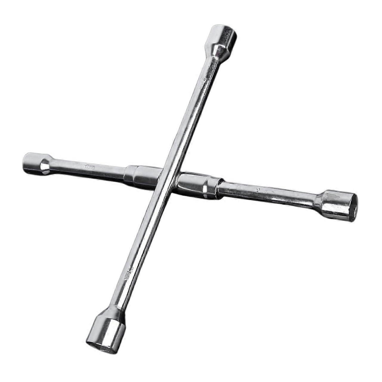 Folding Lug Wrench for Car Tire Change with Ergonomic Grip, Compact Steel Lug Nut Remover