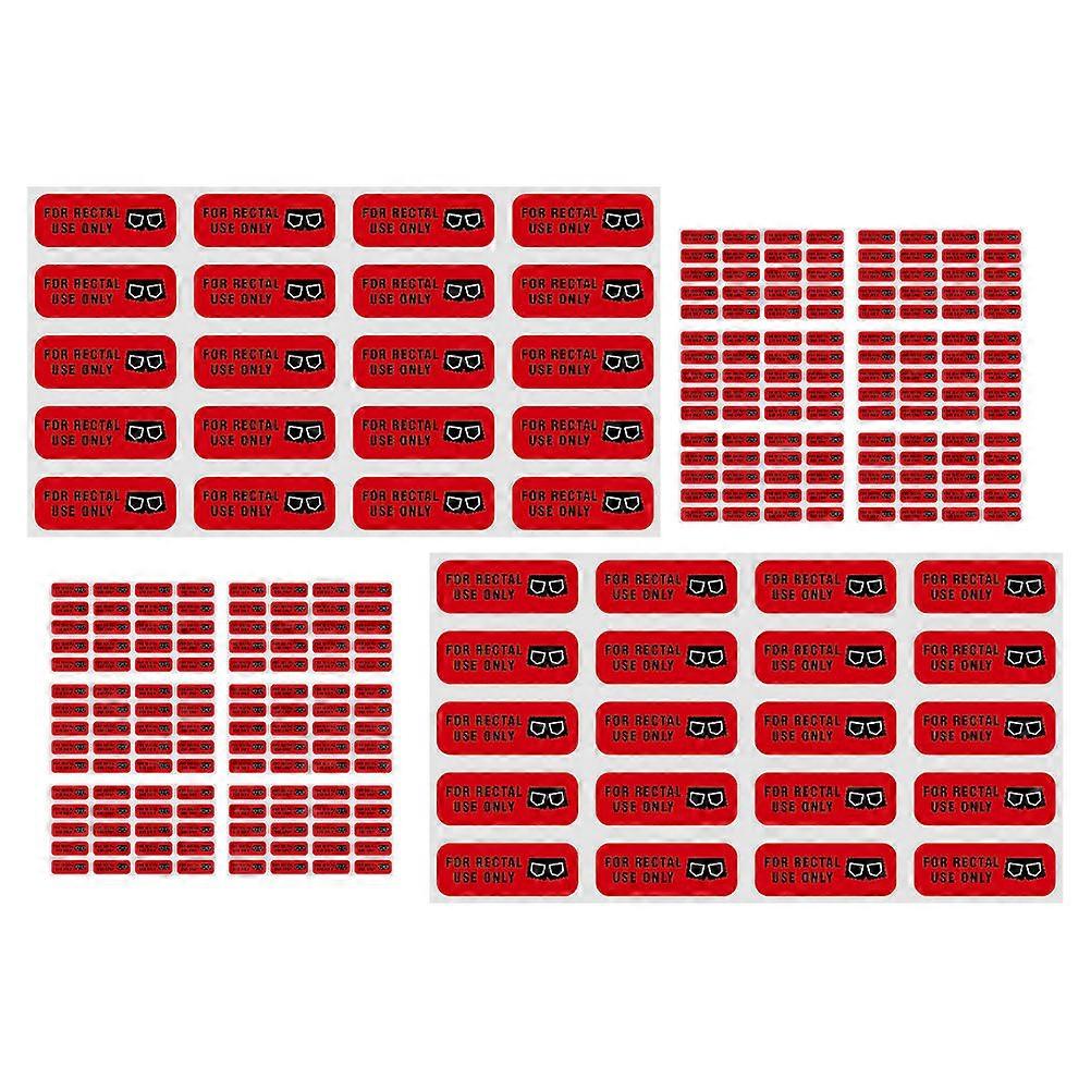 Red for Use Only Stickers Funny Decal for Party Decoration 30 Sheets