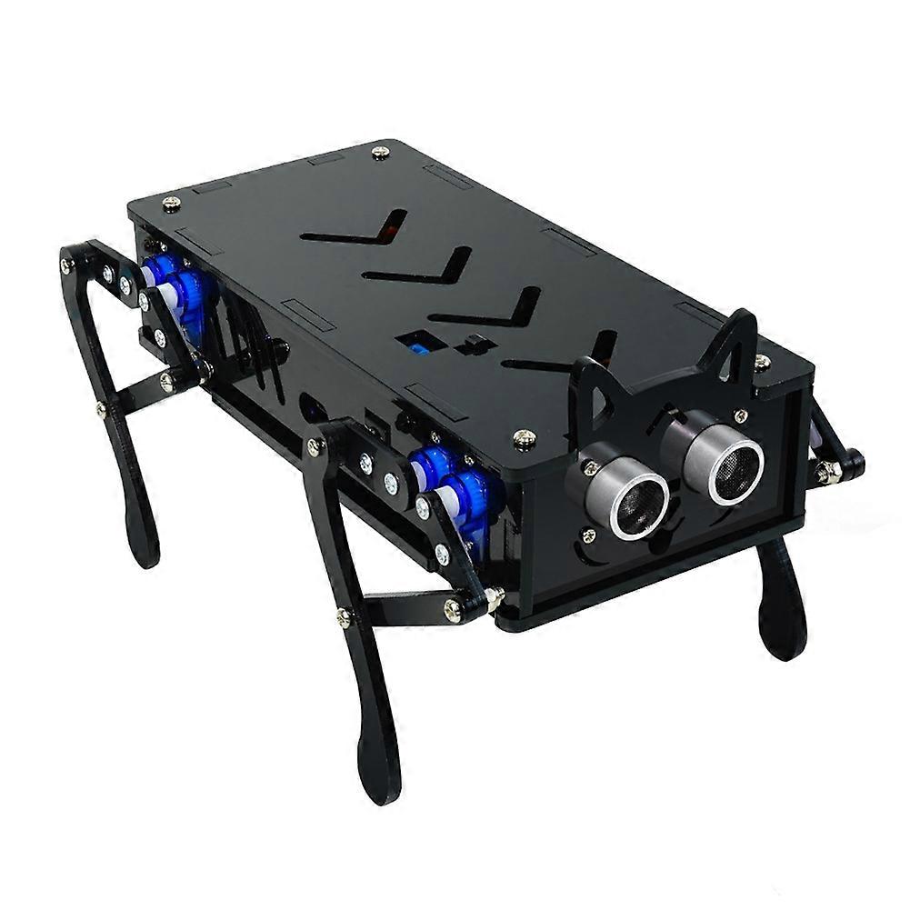 Four-Legged Robot Dog Intelligent Programmable Remote Control Mechanical Dog Electronic Pet DIY Electronic Kit US PLUG