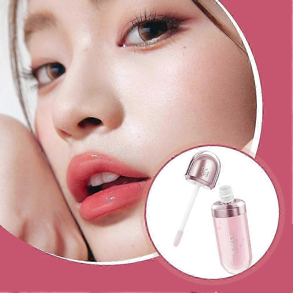 6.5ML Mirror Effect Lip Gloss Plumping Lipstick With Milk Tea Bean Color And Hydrating Moisturizing Formula