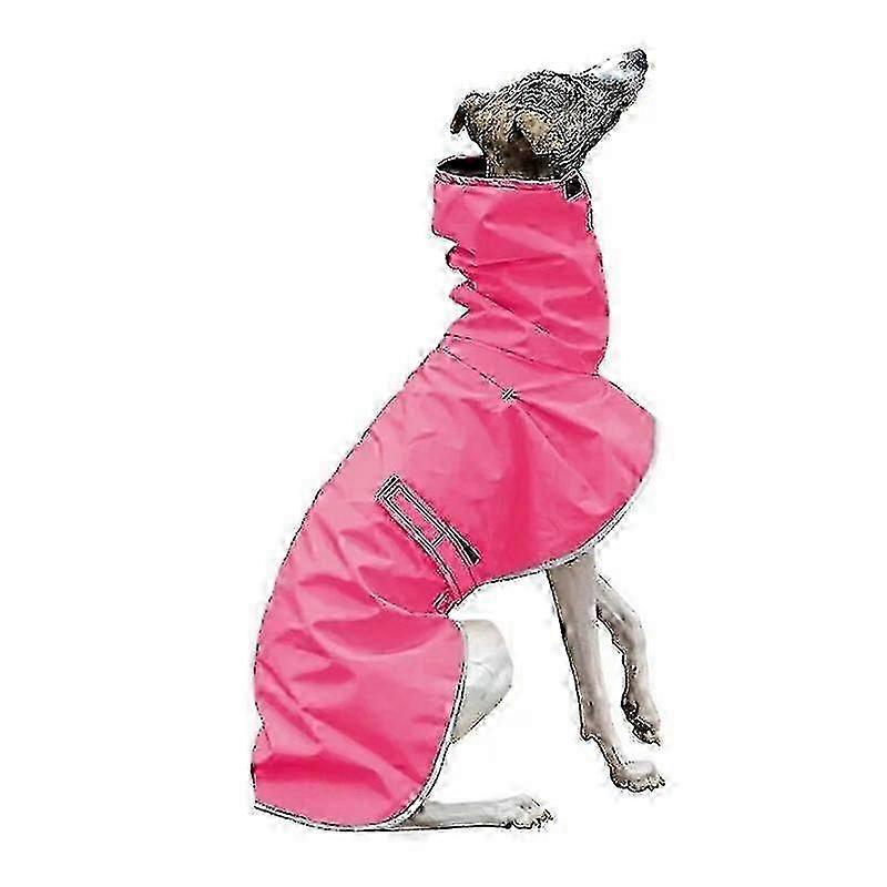 Warm Dog Jacket with Fleece Lining Waterproof for Greyhound and Whippet